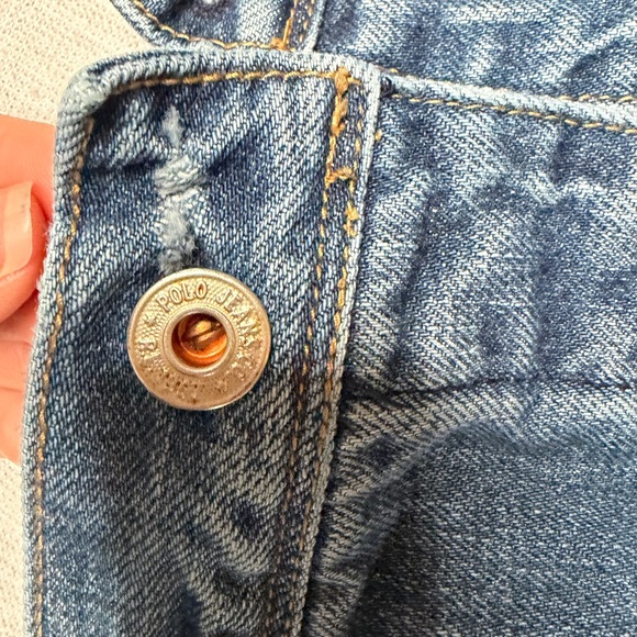 Ralph Lauren Polo Distressed Blue Denim Trucker Jacket (A) - Picture 5 of 15
